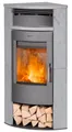 Produktbild: Fireplace Kaminofen Fireplace Malta Speckstein Eckkaminofen Stahl Schwarz R3500, 6 kW