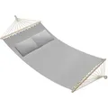 Produktbild: tectake Hängematte, Hellgrau, Textil, 150x2.5x325 cm, Gartenmöbel, Hängematten