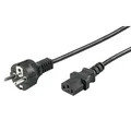 Produktbild: Netzkabel Schutzkontaktstecker an Kaltgerätestecker 1,5m schwarz