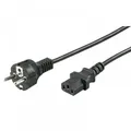 Produktbild: Kaltgeräte Netzkabel Schutzkontakt-Stecker - IEC320-C13 Buchse schwarz 1,50m