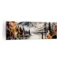 Produktbild: Panorama Bilder auf Leinwand 160x50cm Leinwandbild Natur Sicht Berge Groß XXL Wanddeko Bild Schlafzimmer Küche Wandbilder Dekoration Wohnzimmer Wall Decor Canvas Wand Kunstdruck Art AB160x50-5783