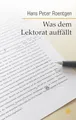 Produktbild: Was dem Lektorat auffällt: Schreibratgeber