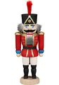 Produktbild: Seiffener Volkskunst Nussknacker Husar 15 cm Hoch Original Erzgebirge (rot)