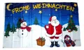 Produktbild: Fahne/Flagge Weihnachten Schneemann XMAS 90 x 150 cm