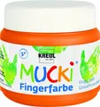 Produktbild: Kreul Bastelfarbe Kreul Mucki Fingerfarbe orange 150 ml