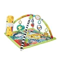 Produktbild: Fisher-Price 3-in-1 Rainforest Spieldecke für Babys, Spielmatte und sensorische Spielzeuge für das Spielen in der Bauchlage, Regenwalddesign, ab der Geburt, HJW08