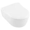 Produktbild: Villeroy & Boch Avento Combi-Pack, Wand-Tiefspül-WC mit WC-Sitz, DirectFlush, wandhängend, 370x530x315mm, 5656RSR1, Farbe: Weiß CeramicPlus