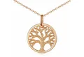 Produktbild: Materia Runder Anhänger Lebensbaum Rosegold vergoldet klein Ø14mm KA-88, Sterlingsilber, rosevergoldet
