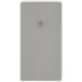 Produktbild: Mineralguss-duschwanne Extra Flach Pure Schieferoptik Grau 90x120 Cm Auslaufschutz In Farbe
