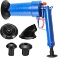 Produktbild: Pressluft Rohrreiniger mit 4 Gummiadapter, Druckluft Reiniger zum Beseitigen ...