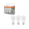 Produktbild: Osram LED Base Classic A, in Kolbenform mit E27-Sockel, Nicht Dimmbar, Ersetzt 100 Watt, Matt, Warmweiß - 2700 Kelvin, 3er-Pack
