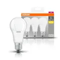 Produktbild: OSRAM LED Base Leuchtmittel Glüh Birne Classic opal 3er-Set E27 2700K 13W 1521lm
