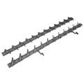 Produktbild: Prestige Ostaszewska Garten Sonnenschutz-Hardwaresystem für 11 Lamellen | 100 cm | Farbe: Anthrazit | Terrassen-Rollladensystem | Verzinkter Stahl - Grau
