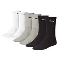 Produktbild: Puma Unisex Sportsocken Cush Crew 6er Pack, mehrfarbig (Grey/White/Black), Gr. 35-38