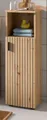 Produktbild: Inn.Furn Badkommode Livia (Badschrank in Eiche Artisan mit Rillen, 30 x 95 cm), Türanschlag wechselbar