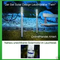 Produktbild: 2x LED Solarleuchte Solarstäbe Solar Leuchte Leuchstäbe Dekolampe Solarstab Akku