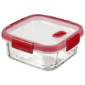 Produktbild: Lunchbox Vorratsbehälter 0,7 l transparent rot Küchenbehälter Aufbewahrungsbox