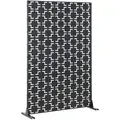 Produktbild: casa.pro Trennwand, Schwarz, Metall, Rechteckig, 120x180x40 cm, Wohnzimmer, Raumteiler & Paravents, Raumteiler