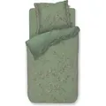 Produktbild: PIP Studio Perkal Bettwäsche 135x200 Bustani Green Blütenzweige grün Wende - Grün