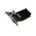 Produktbild: MSI GeForce GT 710 2GB DDR3 Grafik-Karte 4096x2160 Passive Kühlung Schwarz