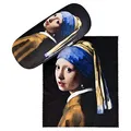 Produktbild: VON LILIENFELD Brillenetui Jan Vermeer: Das Mädchen mit dem Perlenohrring Kunst Motiv Etui Brille Mikrofaser Brillenputztuch Brillenbox Stabiles Hardcase Set mit Stoff bezogen