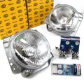 Produktbild: 2x HELLA Hauptscheinwerfer für VW Golf II 19E 1G1 + BOSCH Glühlampen H4 + T4W