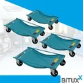 Produktbild: 4 Stück Rangierhilfen Rangierroller Rangierheber für pkw Auto Anhänger belastbar bis 450 kg pro Rangierroller - Bituxx