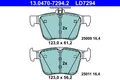 Produktbild: Bremsbelagsatz Scheibenbremse ATE Ceramic 13.0470-7294.2 für VW AUDI GOLF A3 TT