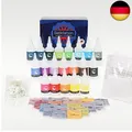 Produktbild: Batikfarben-Set | 20 lebendige Farben für DIY Fashion | Färbespaß auf Textilien