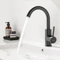 Produktbild: Waschtischarmatur Schwarz Matt, Armatur Waschbecken 360 Grad drehbar,Wasserha...