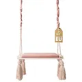 Produktbild: Create for you® - Baby Schaukel Indoor, Große Kinderschaukel Holz, Schaukel Baby, Babyschaukel Türrahmen, höhenverstellbar, 58x25x4 cm, Farbe Rosa - Rosa