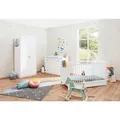 Produktbild: Pinolino Babyzimmer Pinolino Laura, Weiß, Holzwerkstoff, 6 Fächer, 3 Schublade(n) Schubladen, 75x90x145 cm, in verschiedenen Größen erhältlich,zum Juniorbett umbaubar, höhenverstellbar, Sprossen mit Normabstand, Aufbauanleitung im Karton, Lattenrost inklusive, Schlupfsprossen, Babymöbel, Babyzimmer-Sets