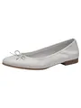 Produktbild: Tamaris Damen Ballerina Leder flach, weiß, 39 EU