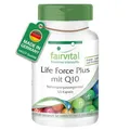 Produktbild: Fairvital | Life Force Plus - 120 Kapseln - Multivitamin mit 800µg Folsäure, 300µg Biotin, 200µg Chrom, 100µg B12 & Q10 - HOCHDOSIERT