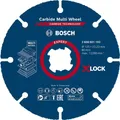 Produktbild: Bosch Professional Zubehör EXPERT Carbide Multi Wheel X-LOCK Trennscheibe, 125 mm, 22,23 mm, 10-tlg. (2608901195)