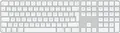 Produktbild: Apple MXK73F/A Englisch Weiß AZERTY Tastatur