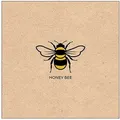 Produktbild: Ambiente Luxury Paper Products Papierserviette, Servietten Papier 33x33cm 3-lagig mit Honigbiene Motiv 20 Stück beige|gelb
