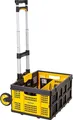 Produktbild: Stanley Faltbarer Sackkare und Klappkiste FT501/FT505 Transportkarre 70KG - Klappkiste 25KG - Einkaufen, Handhabung und Umzug - Schwarz/Gelb
