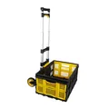 Produktbild: Stanley Faltbarer Sackkare und Klappkiste FT501/FT505 - Transportkarre 70KG - Klappkiste 25KG - Einkaufen, Handhabung und Umzug - Schwarz/Gelb