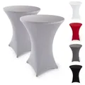Produktbild: Blumtal Hussen-Set Stehtisch, Elegante Stehtischhusse für Bistrotische rot 85 cm