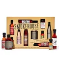 Produktbild: Smokehouse by Thoughtfully – BBQ Grillsaucen Geschenkset mit veganen Saucen, Salzen & Trockenmarinaden – Geschenkbox für Männer, Grill-Fans & BBQ Liebhaber – 10er Set