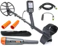 Produktbild: Nokta Simplex+ mit Nokta-Pointer pinpointer, Metallsuchgerät, Detektor, IP68 Komplett wasserdicht, Metalldetektor Profi, Sondeln, Metalldetektor Set