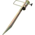 Produktbild: Sonnenschirmhalter Sonnenschirm-Dorn 45cm Bodenhülse sehr stabil verzinkt Ø 35mm - Gold