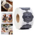 Produktbild: Öffnen und Freuen Aufkleber 600 Stück 40mm Blumenförmige Etiketten auf Rolle ...