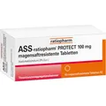Produktbild: ASS-ratiopharm PROTECT 100 mg magensaftr.Tabletten 50 St