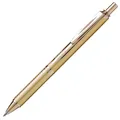 Produktbild: Pentel BL407X-A EnerGel Liquid-Gel-Roller Sterling mit vollflächige goldene Oberfläche, Strichstärke 0.35 mm, Kugeldurchmesser 0.7 mm, schwarz, 1 Stück (1er Pack)