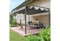 Produktbild: Outsunny Pergola 4x3m, aus Stahl, mit verstellbares Dach, Freistehend, (Garten Pavillon, 1-tlg., Terrassendachung), Sonnenschutz für Terrasse und Garten, Dunkelgrau