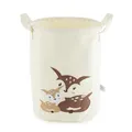 Produktbild: Bieco Wäschekorb Baby Rehe | Großer Aufbewahrungskorb Kinder Baumwolle und Wasserabweisend | Aufbewahrung Kinderzimmer | Wäschekorb Kinderzimmer Mädchen Spielzeug Korb