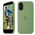 Produktbild: Apple Silikon Case mit MagSafe Handy-Cover für Apple iPhone 17 hellmoosgrün