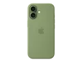 Produktbild: APPLE Silikon Case mit MagSafe, Backcover, Apple, iPhone 17, Hellmoosgrün